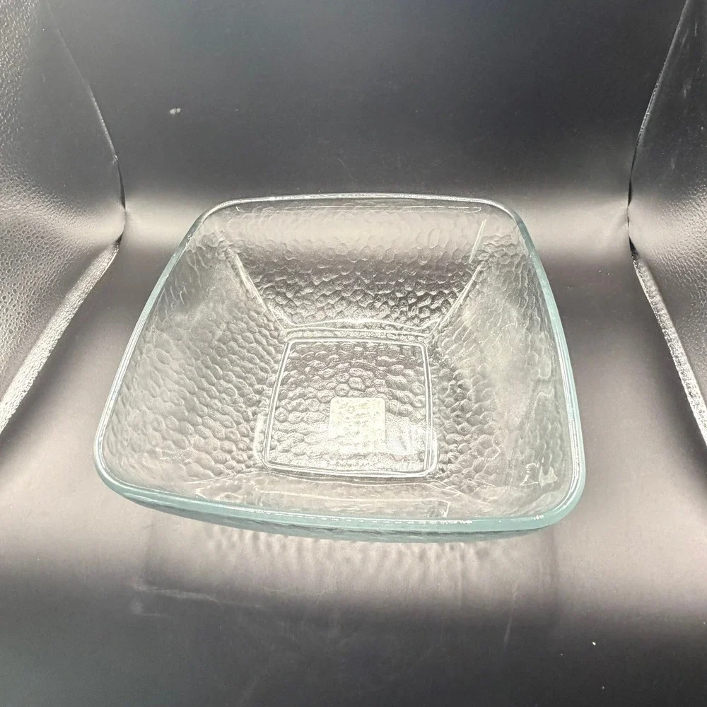 Anchor Hocking Square Glass Bowls Set of 6 Clear New 6